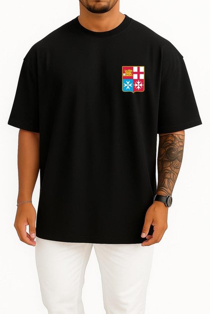 Oversize Flag of Italy Maritime Republics Italian Navy Jack Pocket Design Unisex T-Shirt