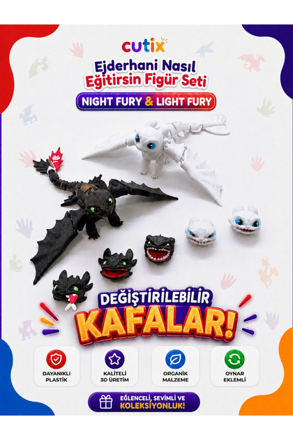 Cutix Dişsiz & Işığın Öfkesi Oyuncak Figür Ejderhanı Nasıl