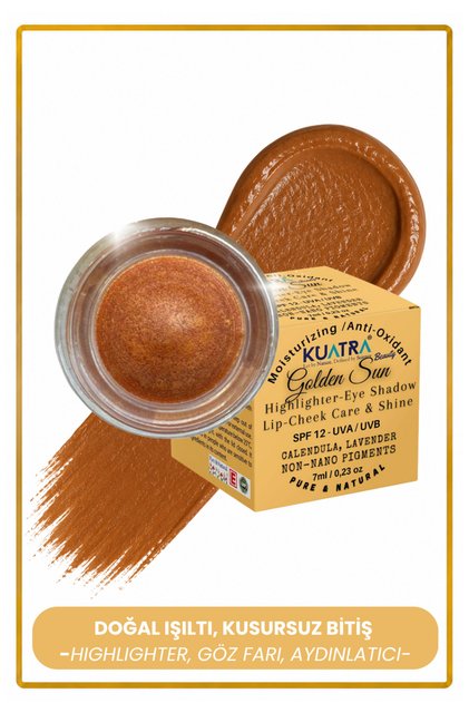 Golden Sun Mineral Highlighter Illuminating Cream Eyeshadow
