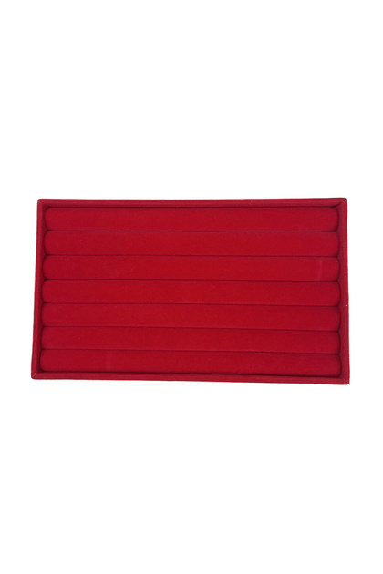 Ring tray red 1PC, Flocking Jewelry Box Jewelry Tray, Color: Red