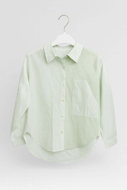 Nk Girl's Long Sleeve Oval Cut Shirt 4-8 Years Old Mint