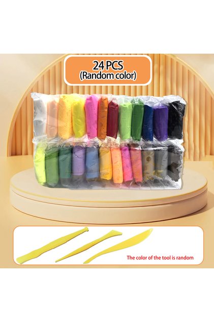 24 colors 12/24/36 Color Clay Air-dried Clay Set Ultra Light Plastic Clay with Carving Tools DIY Cra