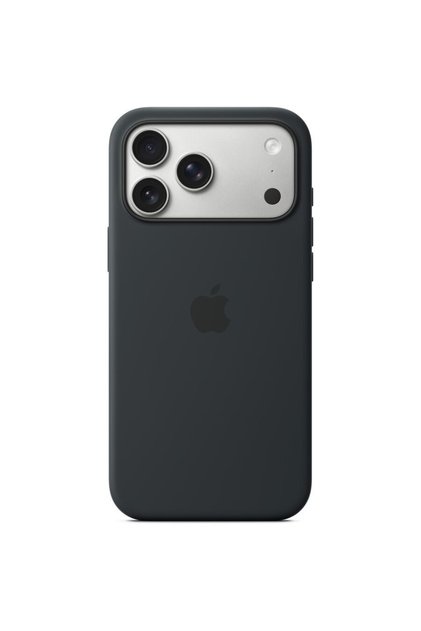Husă de silicon pentru iPhone 17 Pro Max cu MagSafe – Negru