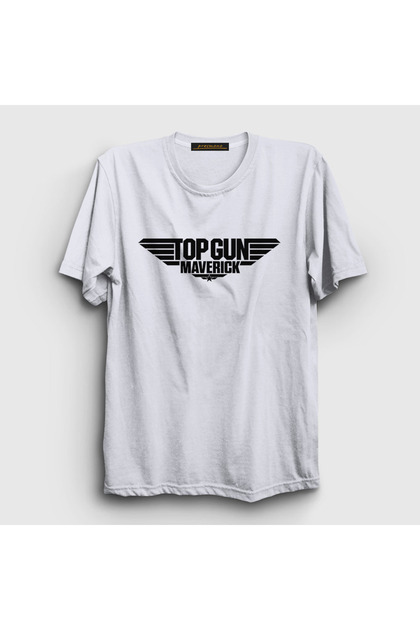 Unisex White Logo Maverick Tom Cruise Pilot Movie Top Gun T-Shirt 459553Tt