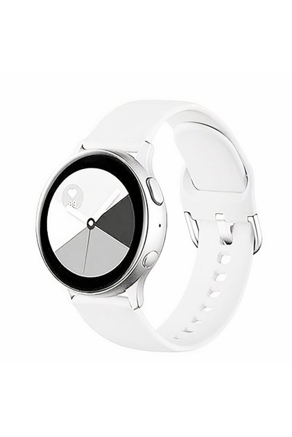 Силиконова каишка Samsung Galaxy Watch 7/6/6 Classic/5 Pro/5/4/4 Classic/3 41mm/42 mm, бял