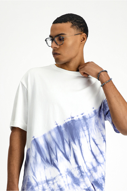 Crew Neck Oversize Cotton Printed T-Shirt