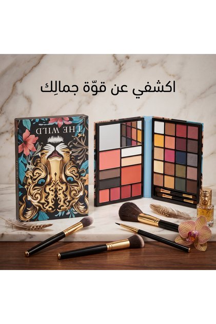 Wild Beau لوحة ظلال عيون متعددة الألوان مع أحمر خدود وهايلايتر