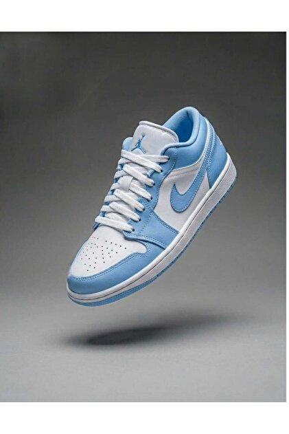 Nike Air Jordan 1 Low Mavi Beyaz Sneaker Spor Ayakkabı / Blue