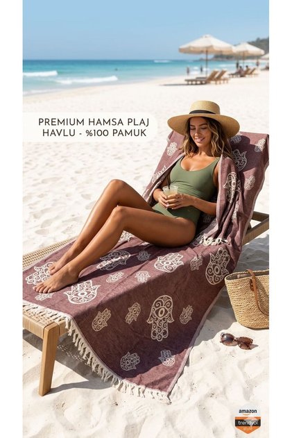 El Desenli̇ Muslin Towel 90*180cm Special Woven Cotton