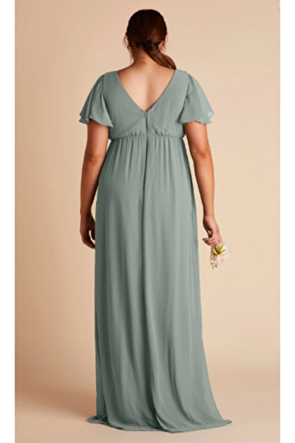 strapless open back dress Hannah Artwear Maxi Wrap Dress Emilia Light Blue Floral Print Silk Siz   Celebrity Owned