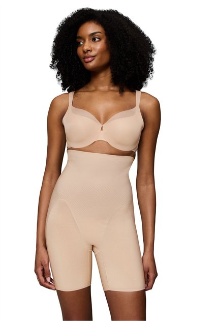 Kadın BMU Illusion Curve Super HW Mid-Thigh Korse Bej