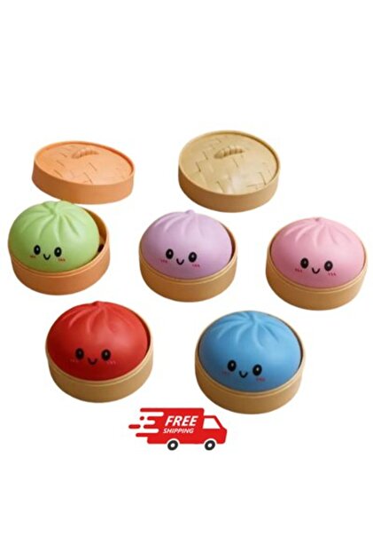 PopŞeker Squishy Dumpling Gizemli Renkli Squishy - Büyük Boy