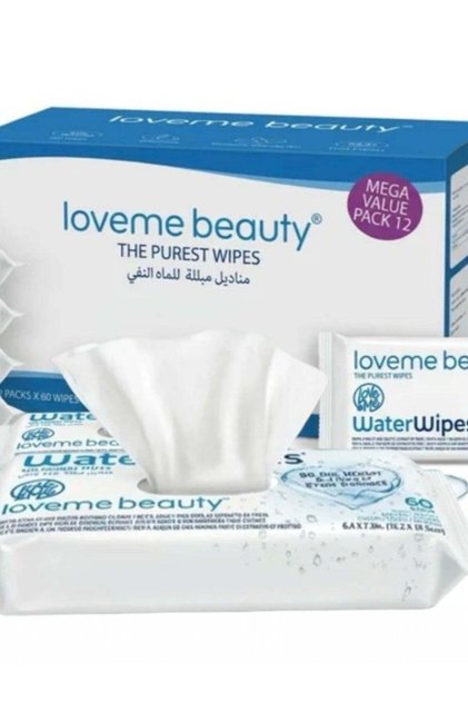 Lavme Beauty Baby Wipes 99.9% Water, Alcohol and Fragrance Free, 720 pieces