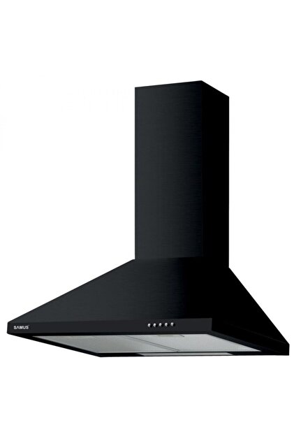 Διακοσμητικός απορροφητήρας HS660DLB, 1 μοτέρ, 3 επίπεδα αναρρόφησης, Μαύρο