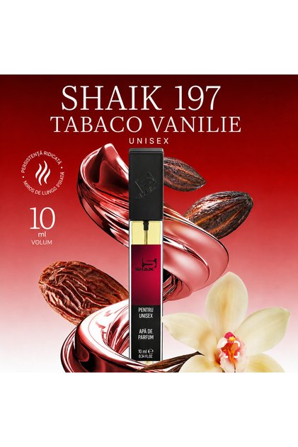 197 Tabaco Vanilie 10 ml – Aromă Orientală Dulce & Condimentată – Unisex
