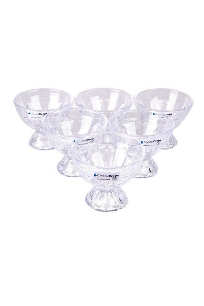 6 pcs Glass Ice Cream Cup