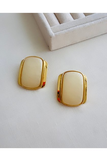 Brand Model Vintage Plate Earrings (4 cm)