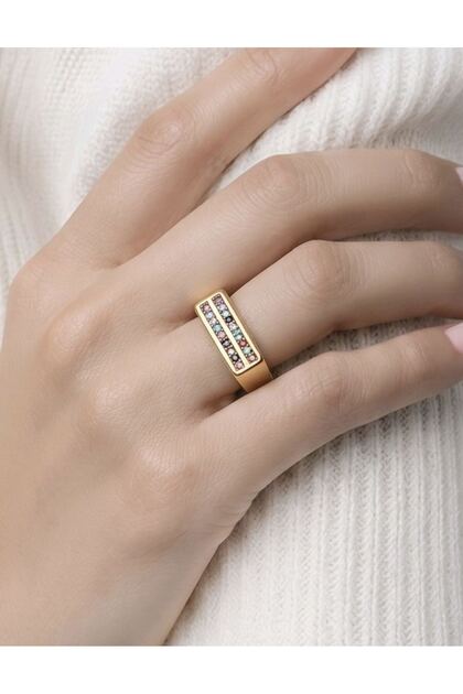 Figured Special Design Stone Adjustable Ring