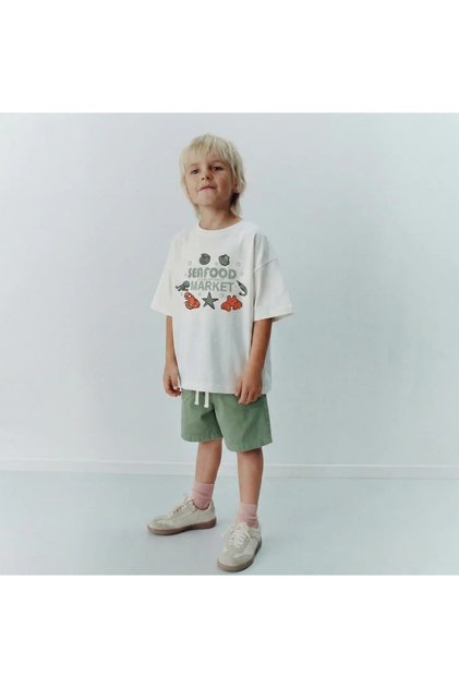 Children's Crew Neck Summer Top and Bottom Set