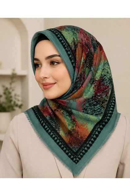 Kaliteli Yüzde 95 Pamuk Eşarp Yazma