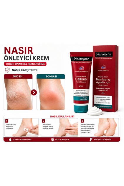 Norveç formullü nasır önleyici krem