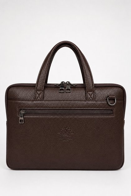 Leather Small Size Crossbody Laptop & Briefcase Bag 7060
