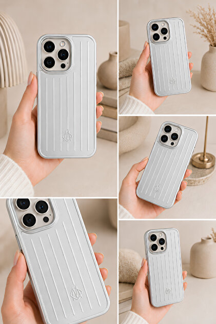QUSCHU iPhone 15 Pro Max Uyumlu Rimowa Telefon Kılıfı RMW33