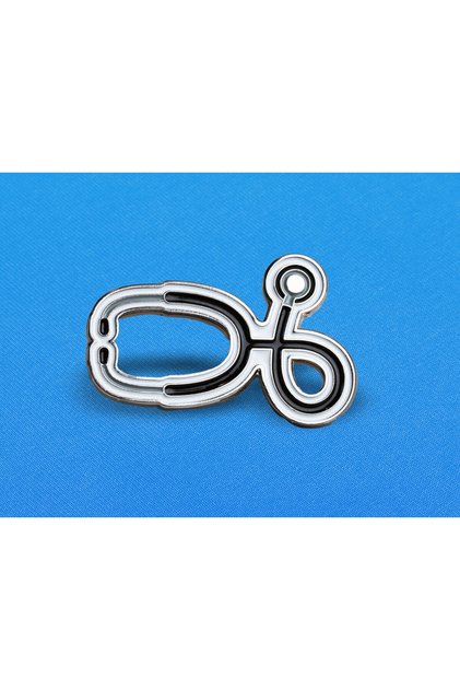 بروش - سماعة الطبيب طريقة التثبيت - دبوس