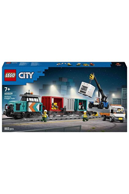 LEGO City Vinç ve Kamyonlu Liman Yük Treni – 60509 (803 Parça