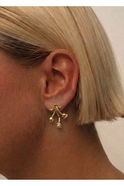 Rose Branches Earrings 2.50 cm