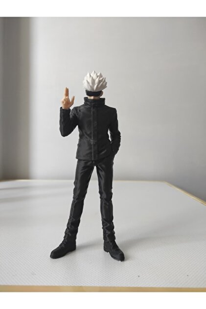 Ayraç Ve Anahtarlık Hediyeli Jujutsu Kaisen Gojo Satoru 3D Figür – 20 cm PLA Dekoratif Anime Koleksiyon Ürünü Hediyelik Figür Anime