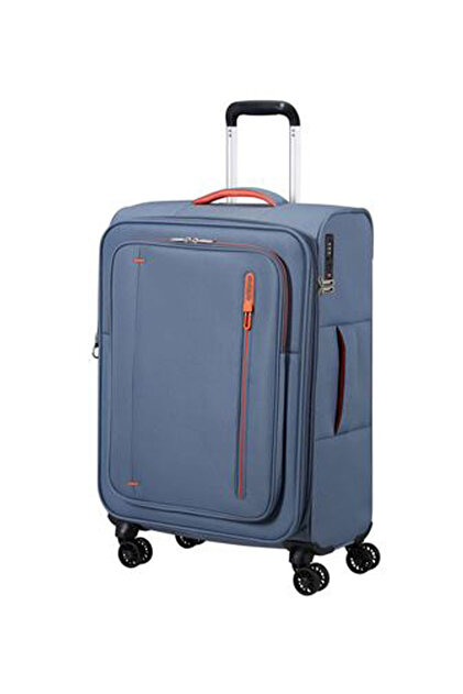 American Tourister Mavi Erkek Çekçekli Kumaş Valiz CLOUDRIDER