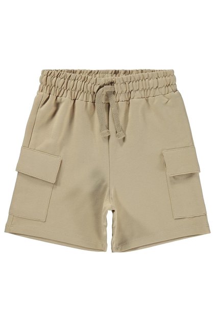 Basic Cargo Pocket Capri for 2-5 Years - Beige