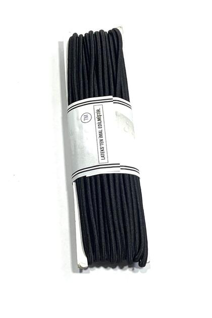 Round Rubber / 10 Meters / Black