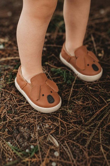 Leather koala children's shoes size 19-25 a brown