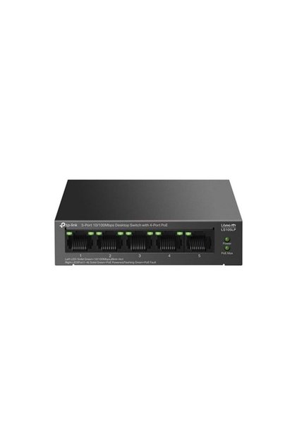 5PORT 41W 4 PORT POE 10/100 YÖETİLEMEZ SWITCH LS105LP