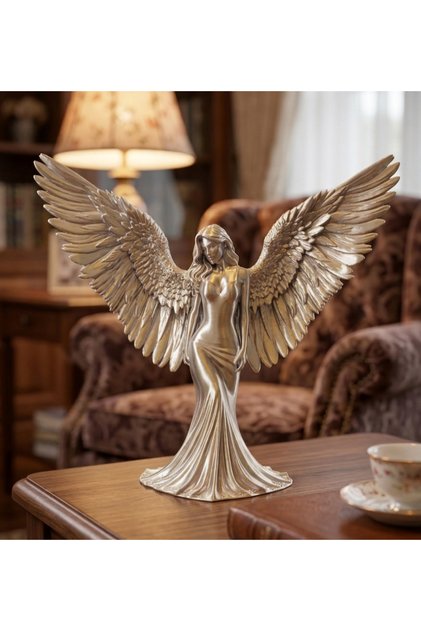 3D Baskı Dekoratif Renkli Melek figürleri 19 cm