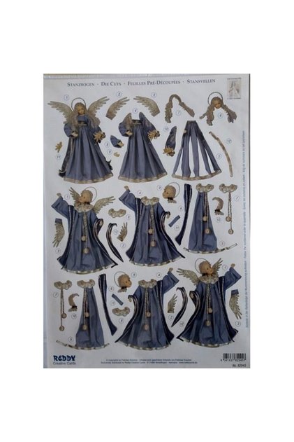 Foaie 3D stantata A4 pentru decoupage Galeria Hobby 333x220 mm