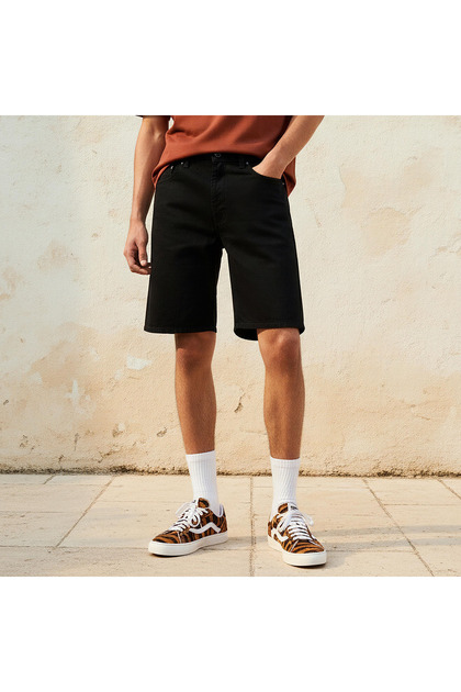 Men Regular Fit Denim Shorts