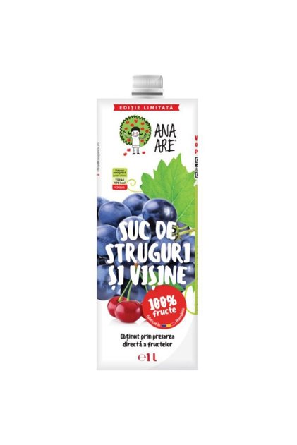 Suc de struguri si visine 1L