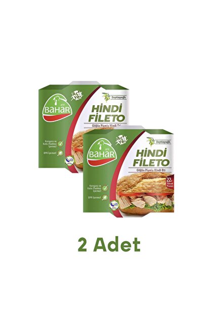 Pişmiş Hindi Fileto Göğüs Eti Konserve 120g – 2'li Paket