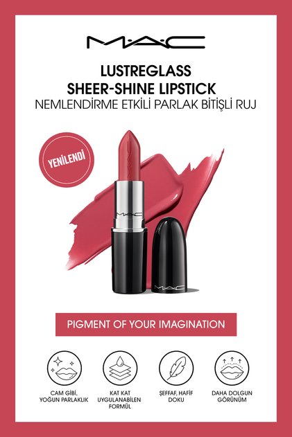 Lustreglass Sheer-Shine Lipstick - Glossy Finish Lipstick with Moisturizing Effect - Pigment of Your Imagination