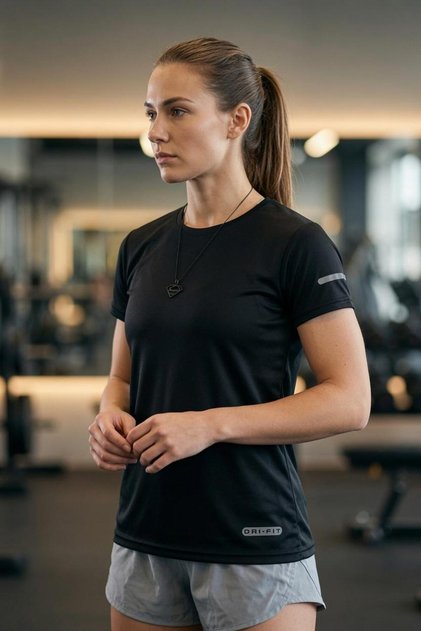 Passend für Mikro-Polyester-Slim-Fit-Trainingstrikots für Sportlerinnen