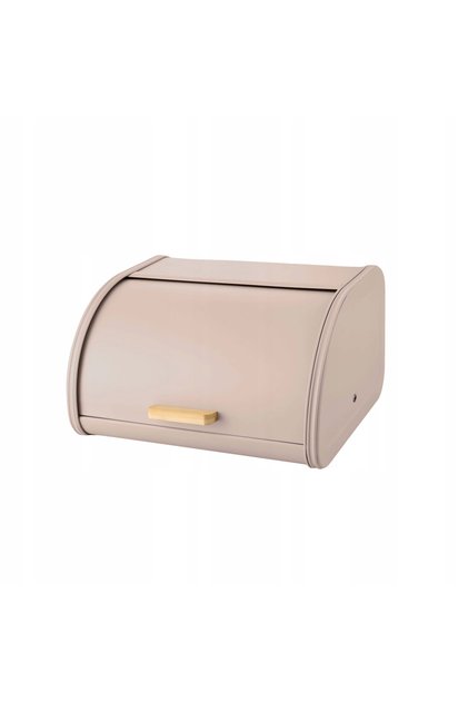 CUTIE DE PÂINE DIN METAL, DE DIMENSIUNI MARI, PENTRU PÂINE ȘI PRODUSE DE PANIFICAȚIE, CU MÂNER DIN LEMN