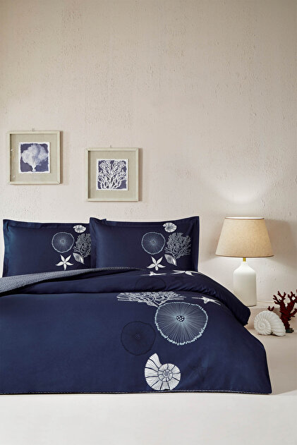 Ranforce Single Size Lcvrt Corallıno Duvet Cover Set with Fitted Sheet
