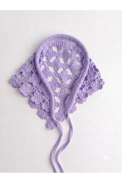 Bohemian Style Knitted Tie-Down Crown Bandana