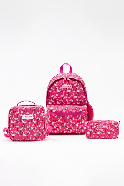 Plcan26002 3-Piece Primary School Bag Set: Lunch Bag, Pencil Case and School Backpack
