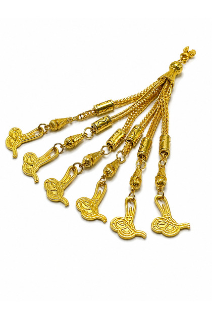 Steel 6-Piece Rosary Tassel |   Stainless Metal Prayer Beads Accessory Handcrafted Compatible