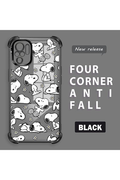 Xiaomi Redmi Note 10S Compatible Transparent Back Cover Four Corners Reinforced Impact Protection Silicone Case