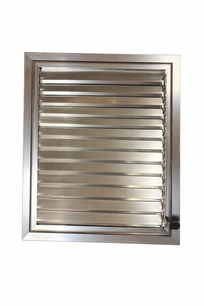 Silver Anodized Aluminum Surface Grille Bathroom Wc Louver Ventilation 60X60
